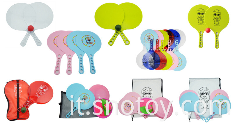 PS PP Plastic Promotion Beach Racket con logo